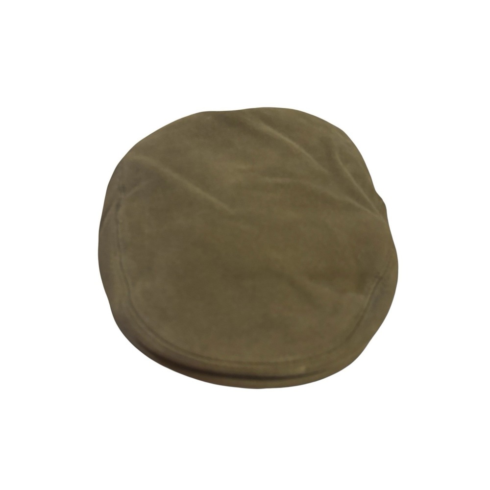 Beretta Moleskin Flat Cap Olive Green Mens XL Made‎ In Italy